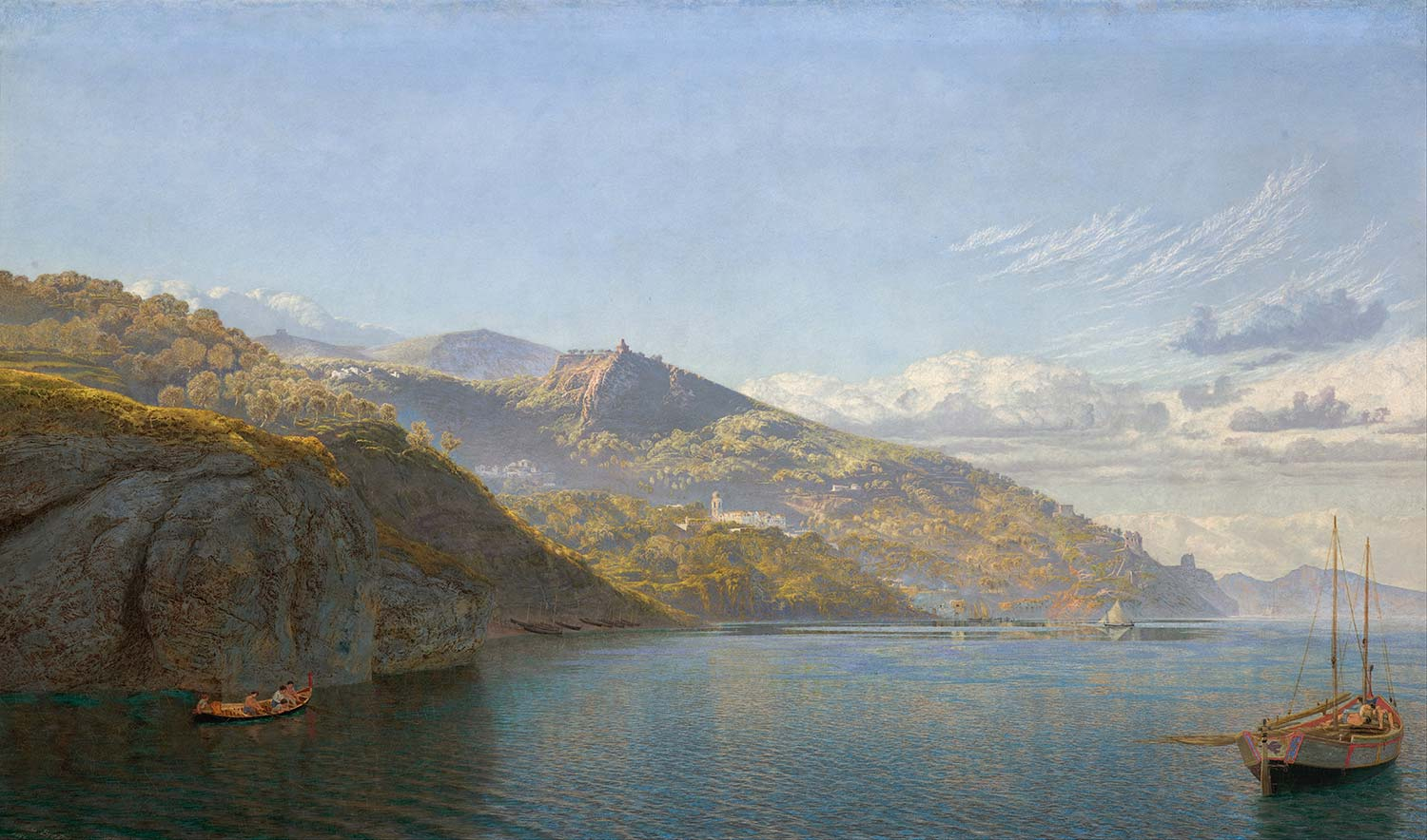 John Brett Massa Koyu Napoli Kanvas Tablo
