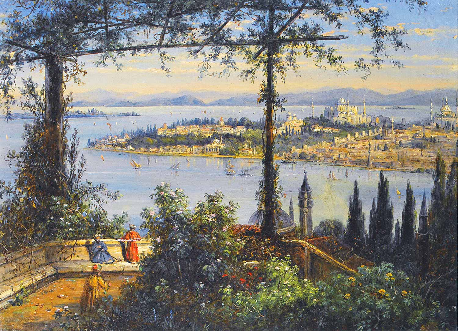 John Daniell İstanbul'a Bakış Kanvas Tablo