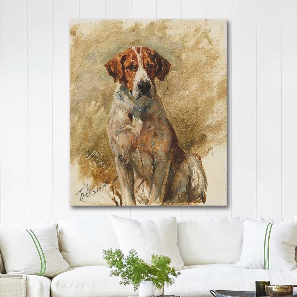 John Emms Study of a Hound Art Print