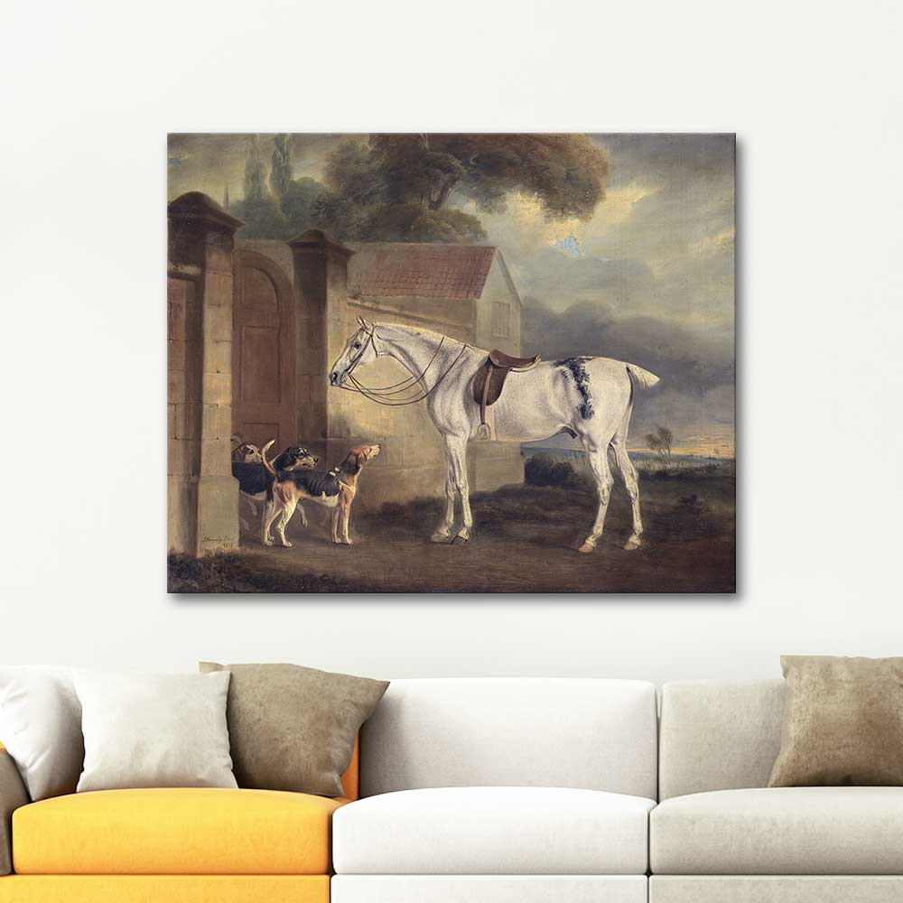 John Ferneley Cottesmore Hounds and Brass Art Print