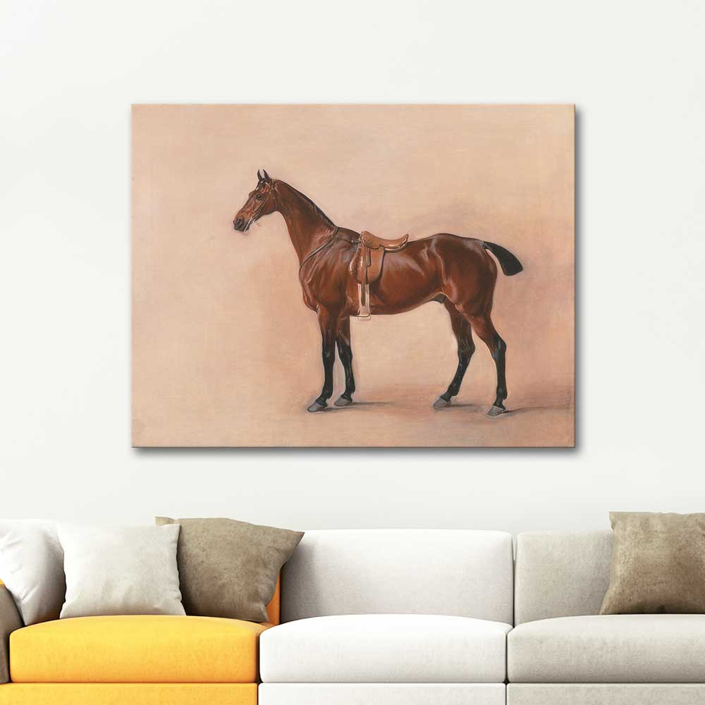 John Ferneley Study of a Saddled Bay Hunter Art Print