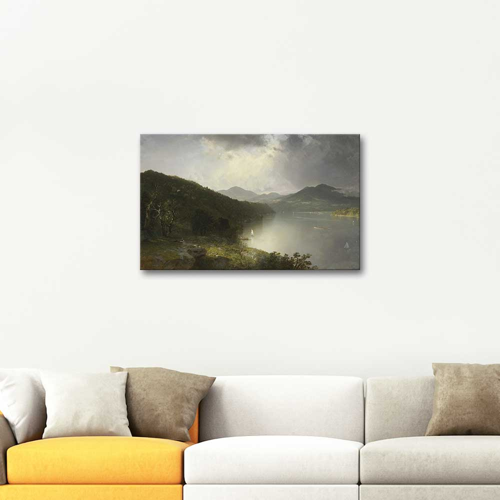 John Frederick Kensett Hudson River Art Print