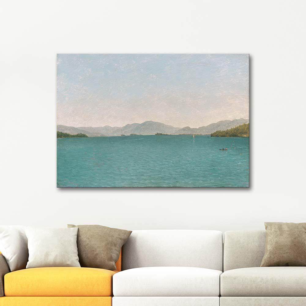 John Frederick Kensett Lake George Free Study Art Print