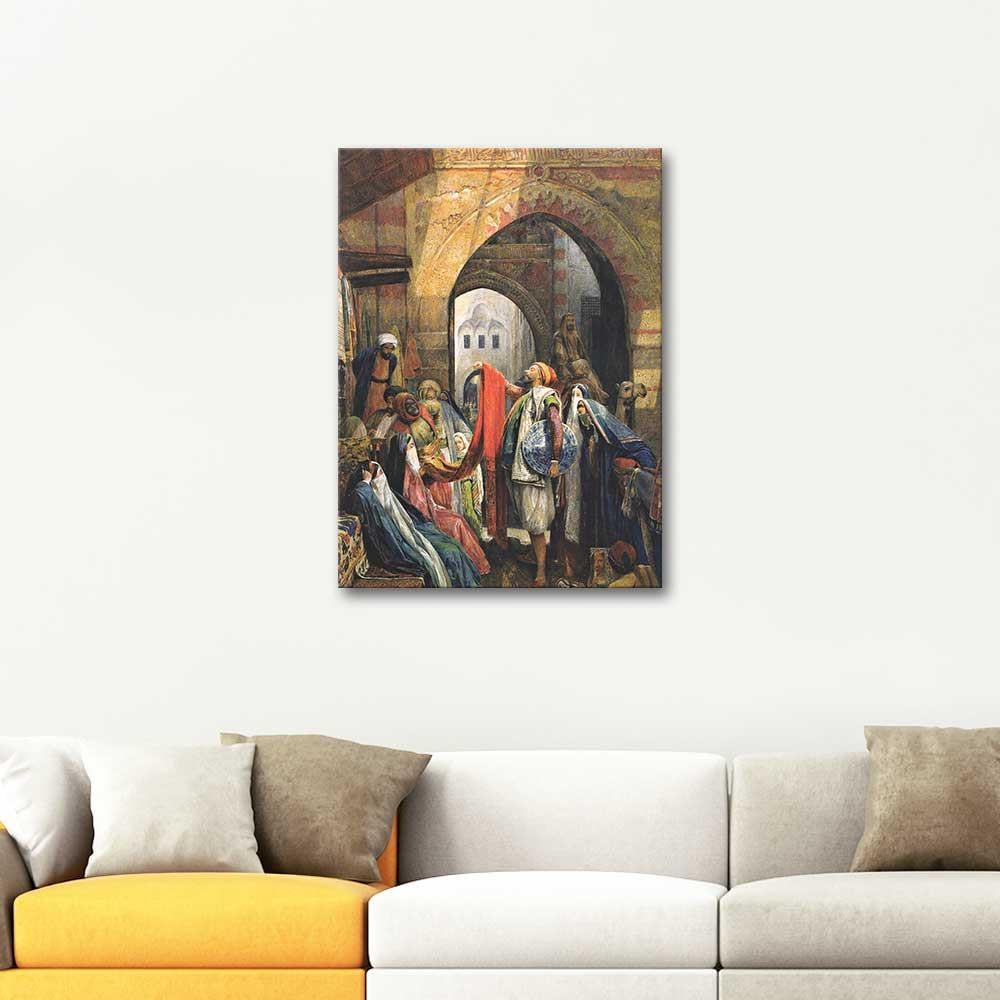 John Frederick Lewis A Cairo Bazaar Art Print