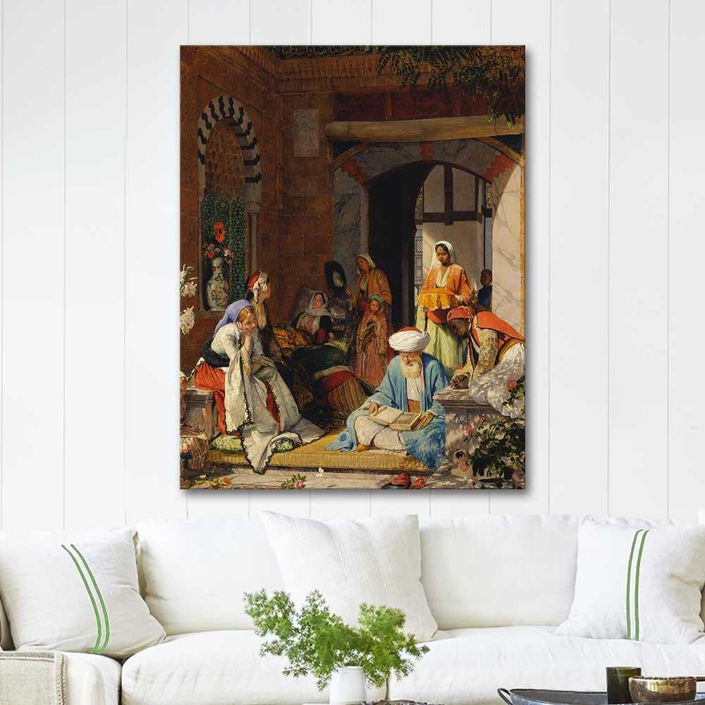 John Frederick Lewis Şifa İçin Dua Kanvas Tablo
