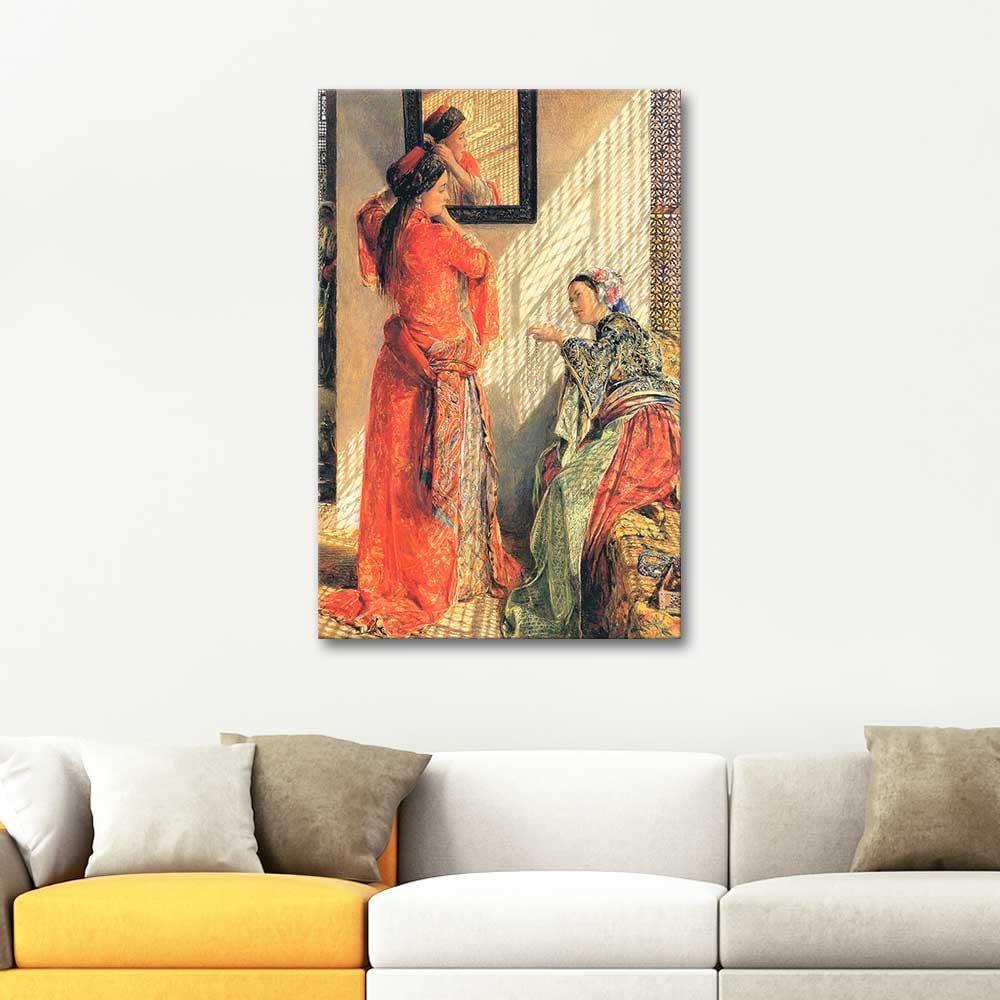 John Frederick Lewis Interior Cairo Art Print