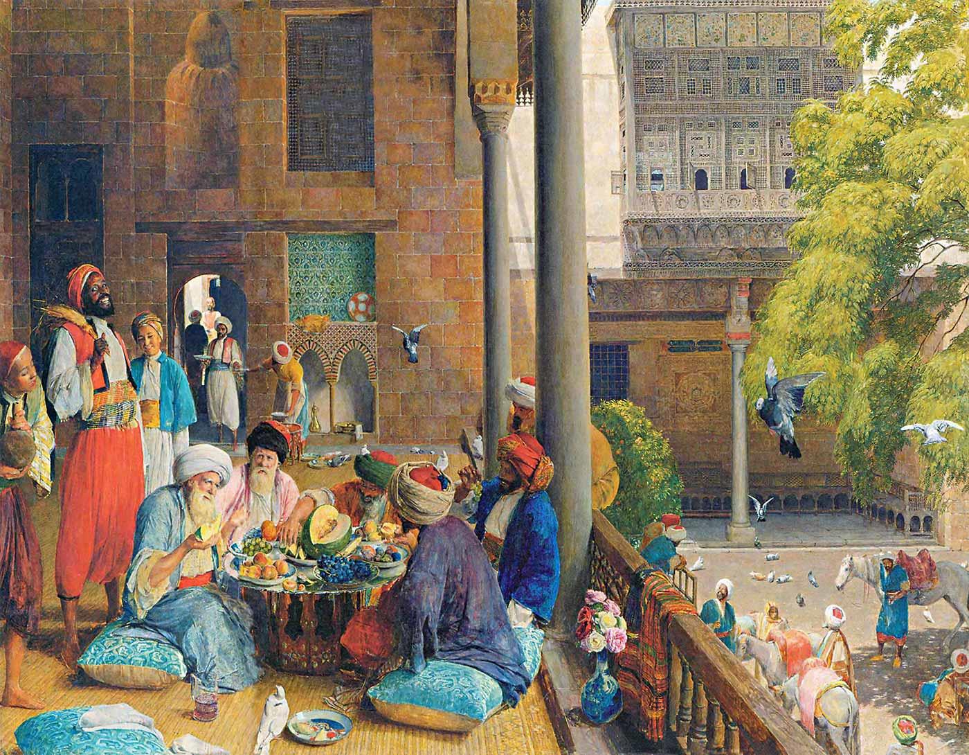 The Midday Meal Cairo by John Frederick Lewis