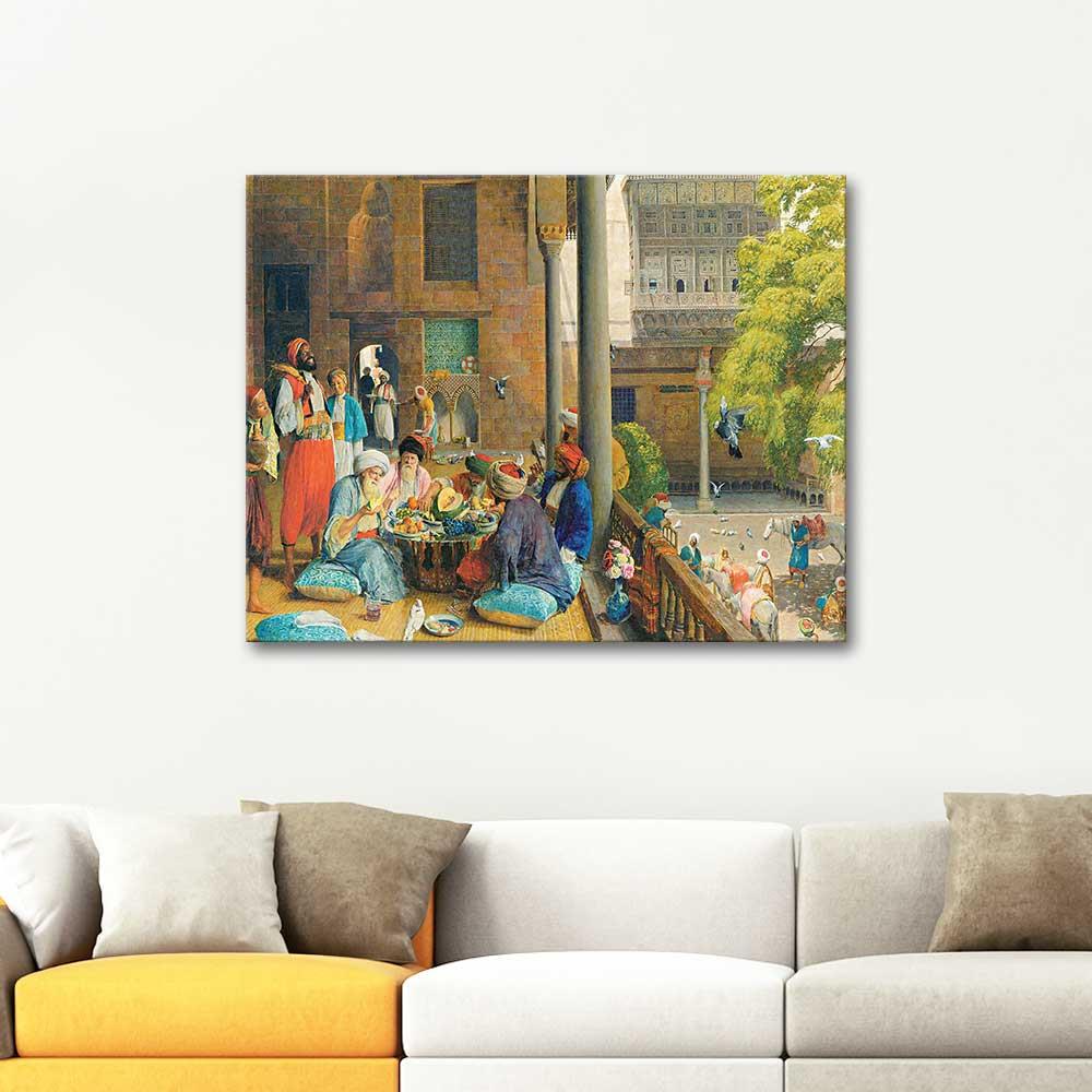 John Frederick Lewis The Midday Meal Cairo Art Print