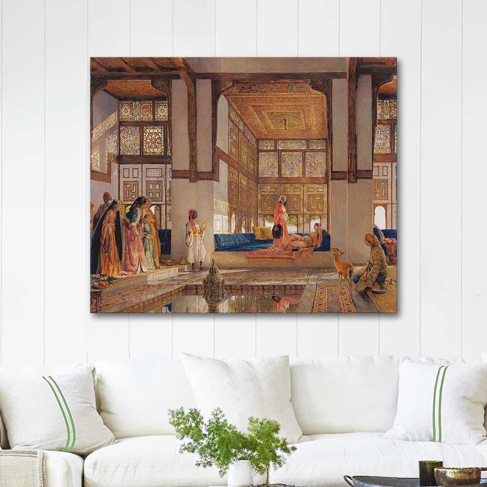 John Frederick Lewis The Reception Art Print