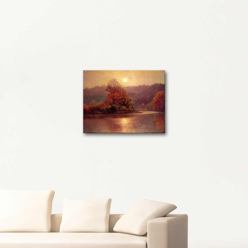 John Ottis Adams Sonbaharda Bir Günsonu Kanvas Tablo