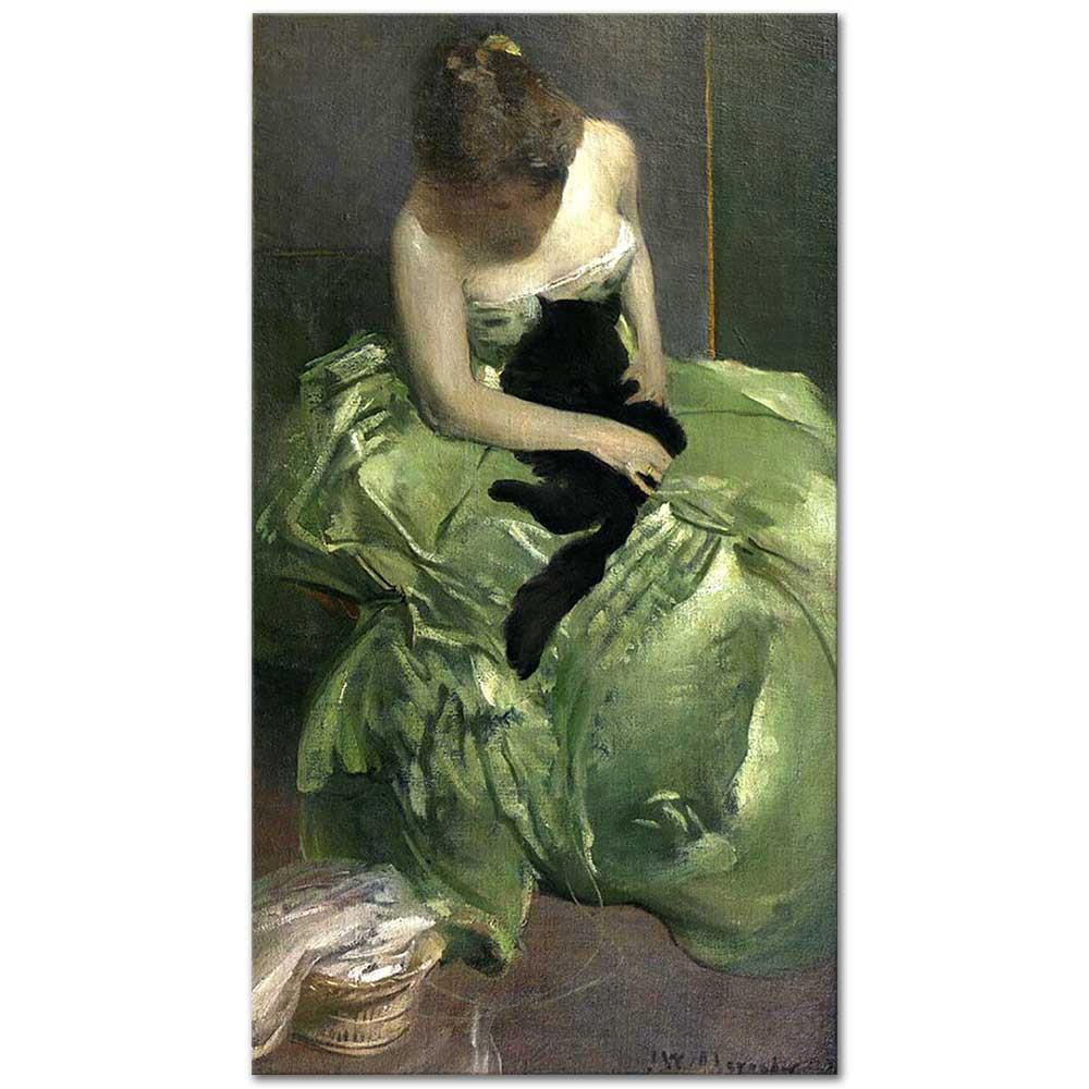 Green Dress by John White Alexander
