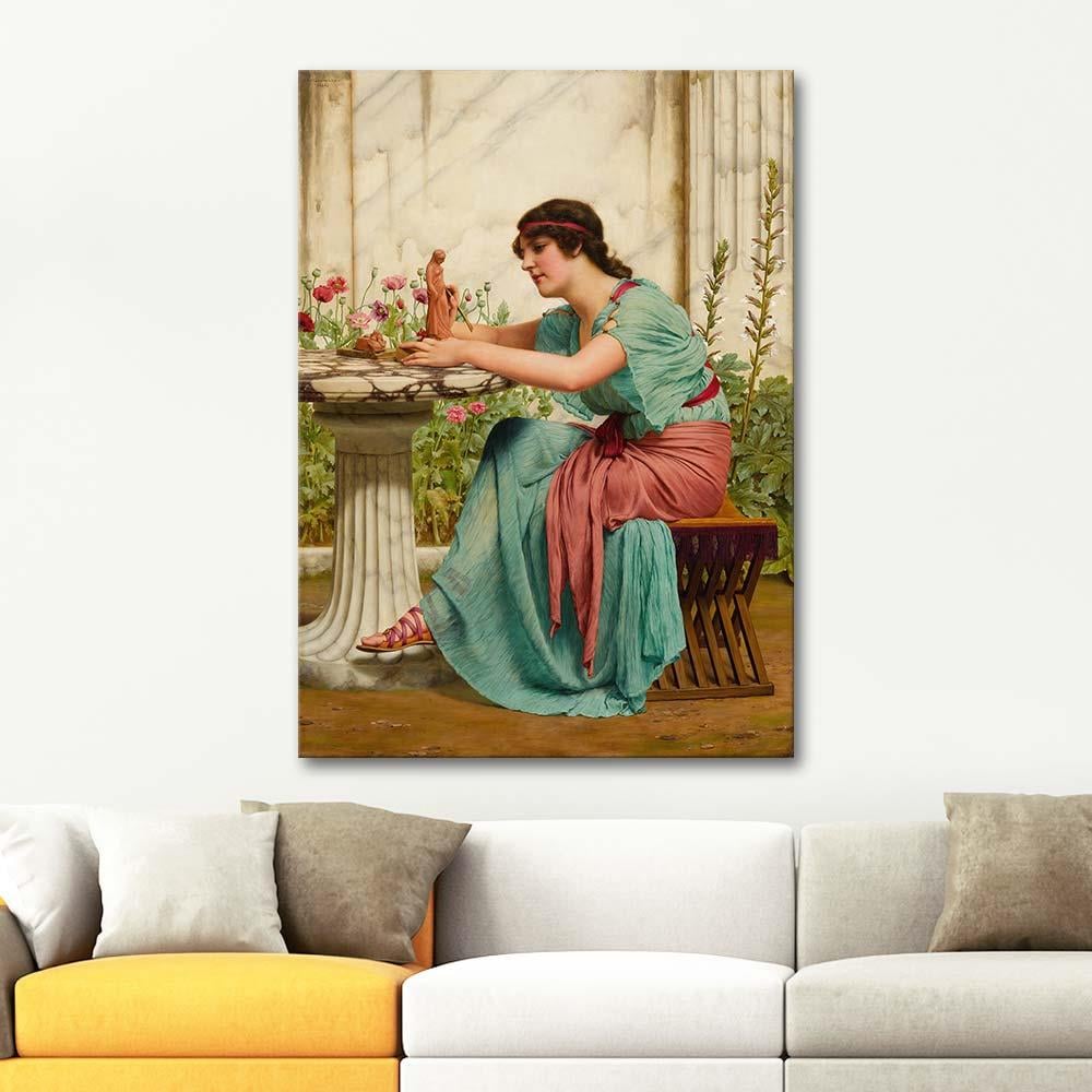 John William Godward A Dilettante Art Print