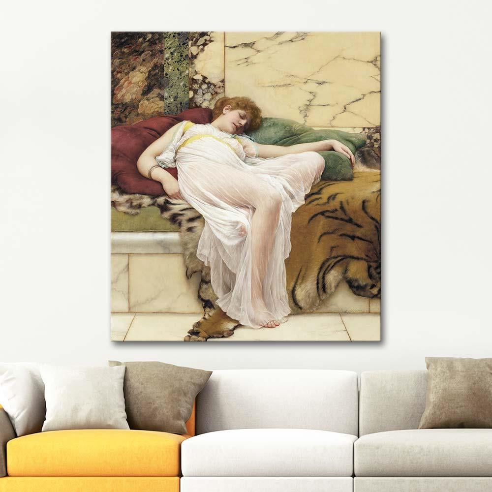 John William Godward A Siesta Art Print