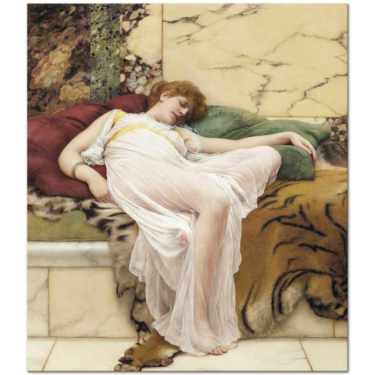 A Siesta by John William Godward