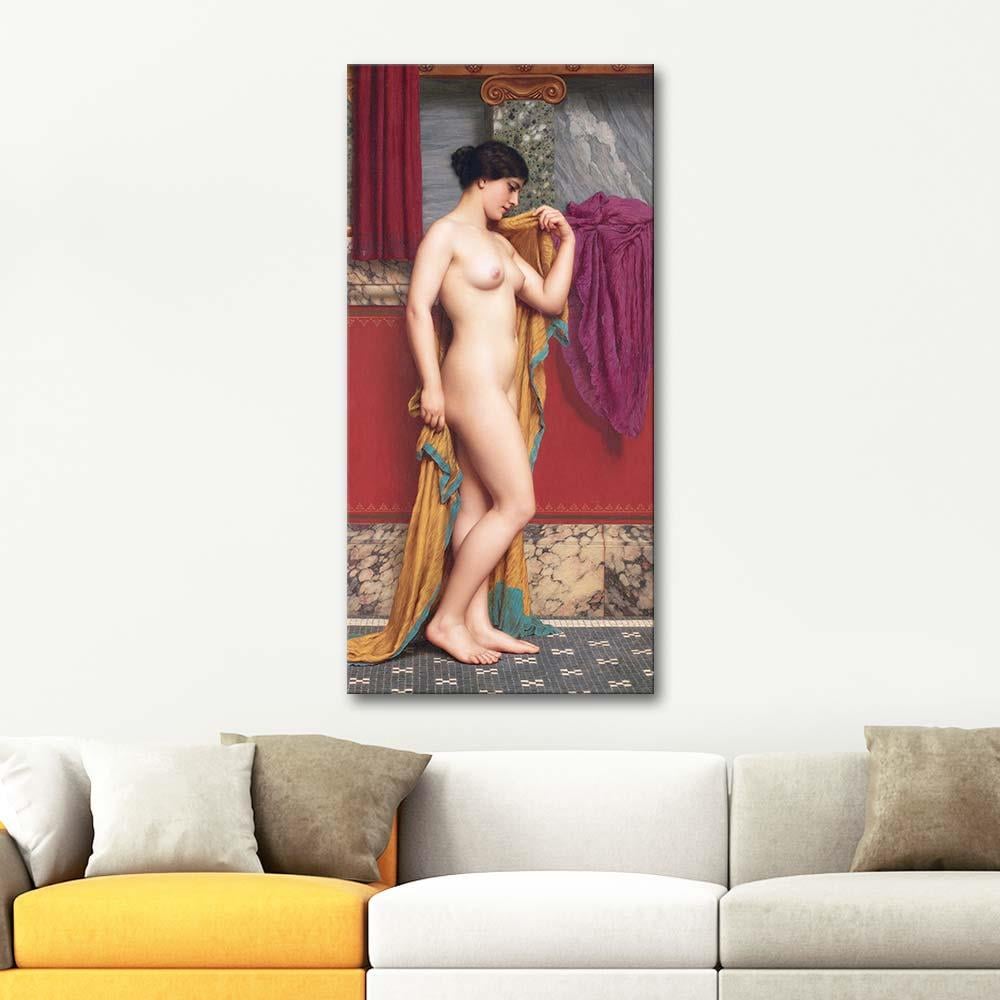 John William Godward Tepidaryumda Kanvas Tablo