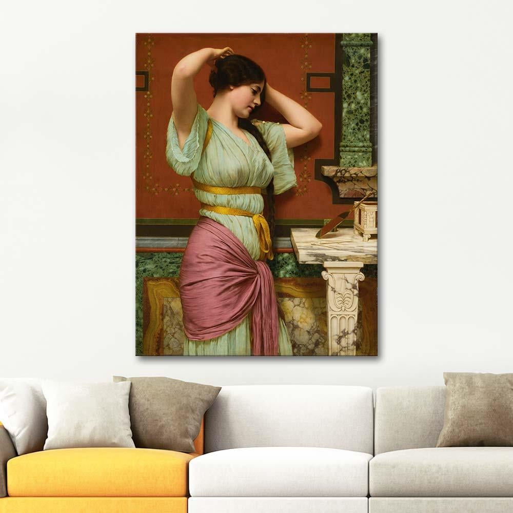 John William Godward Julia Kanvas Tablo