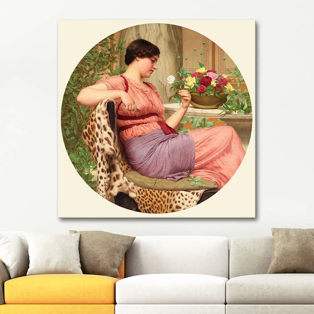 John William Godward The Time Of Roses Art Print