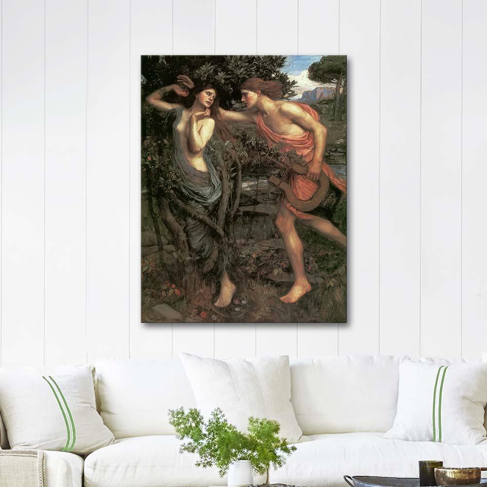John William Waterhouse Apollo and Daphne Art Print