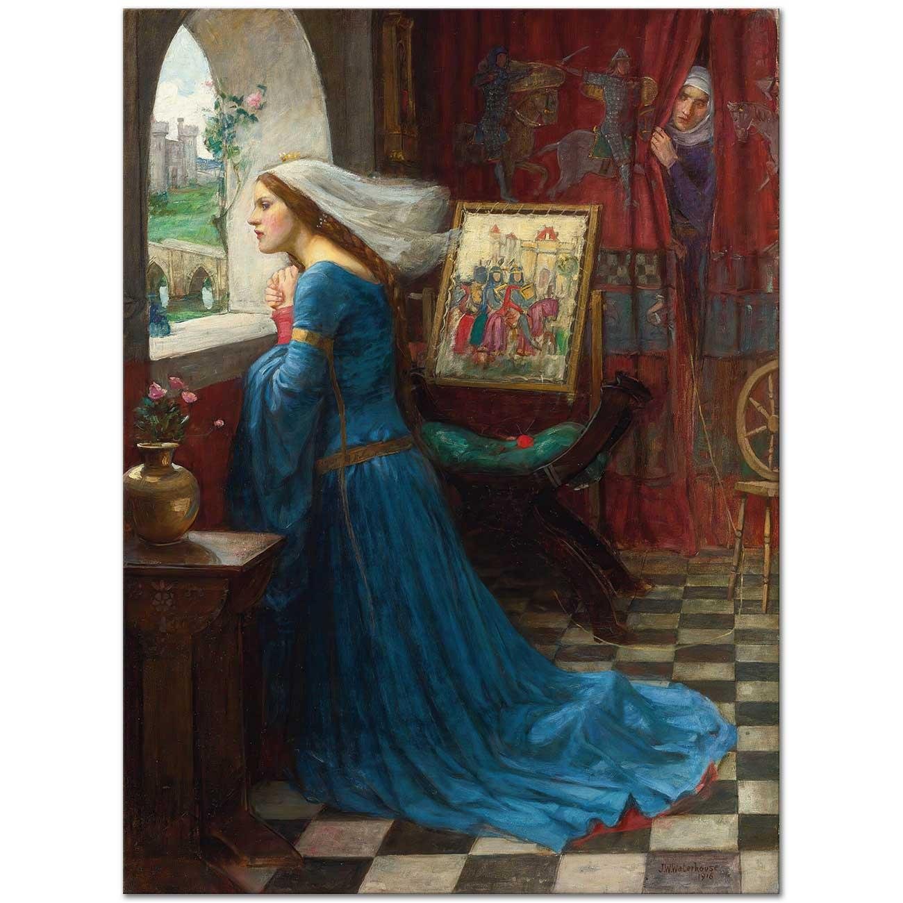 John William Waterhouse Rosamund Kanvas Tablo