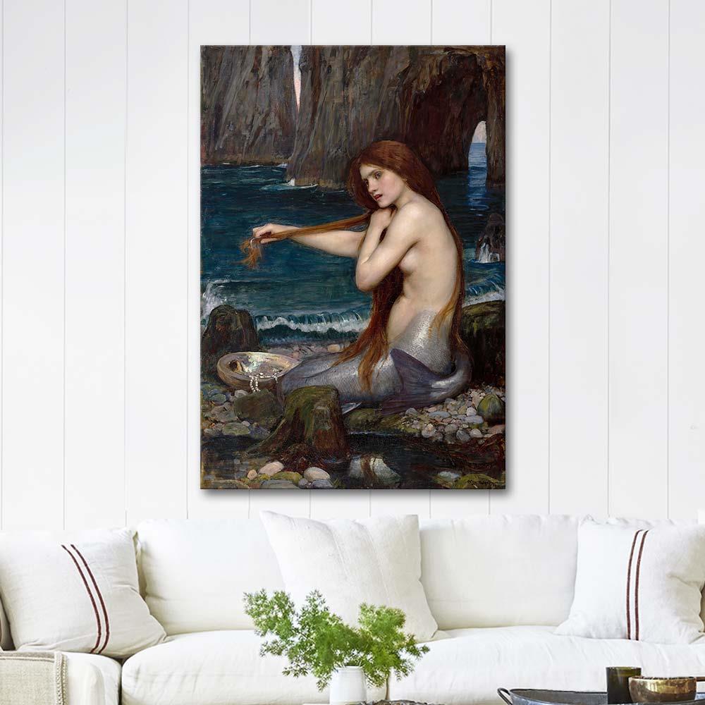 John William Waterhouse Mermaid Art Print