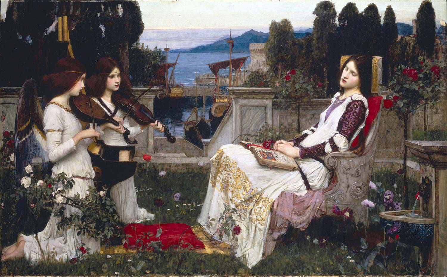 John William Waterhouse Saint Cecilia Art Print