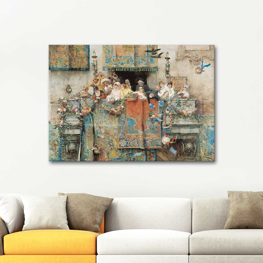 Jose Benlliure Gil Roma Karnavalı Kanvas Tablo