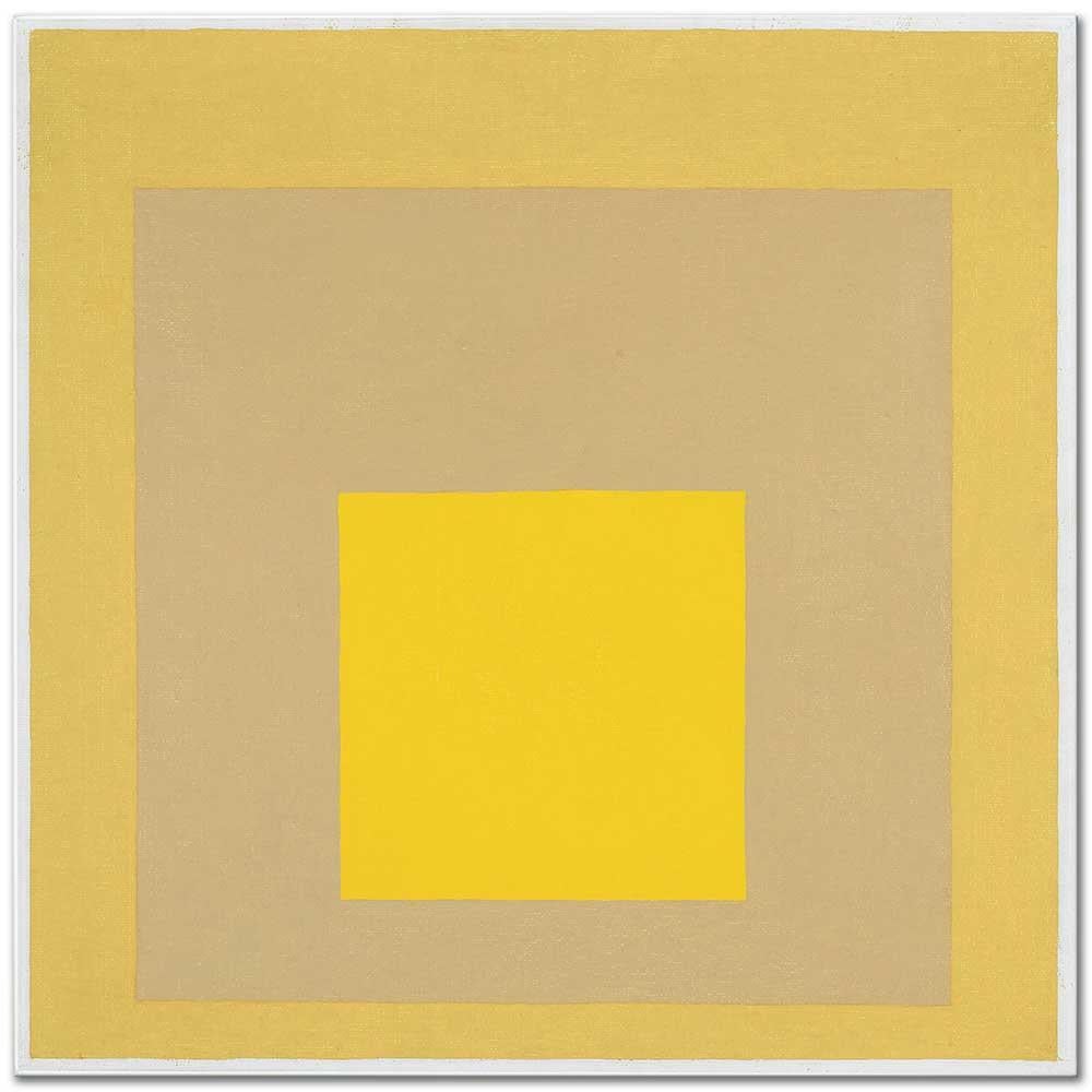 Josef Albers Yumuşak Kareye Saygı Etüdü Kanvas Tablo