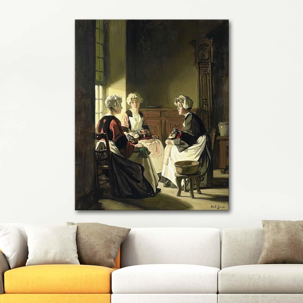 Joseph Bail The Lace Makers Art Print