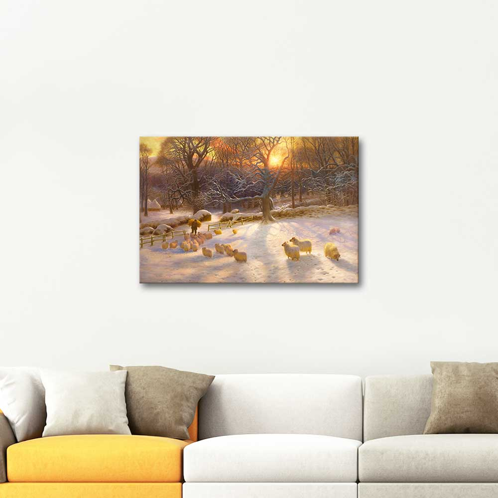 Joseph Farquharson The Shortening Winter's Day Art Print