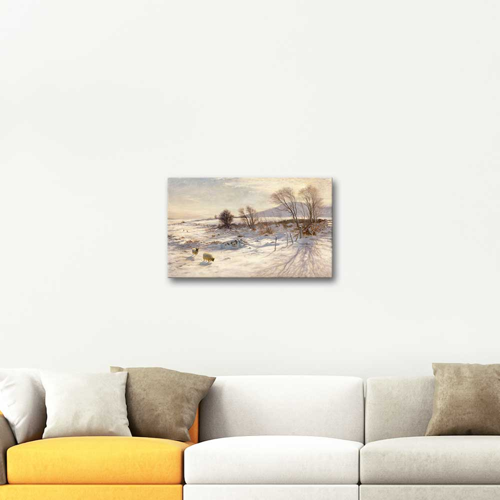 Joseph Farquharson When Snow the Pasture Sheets Art Print