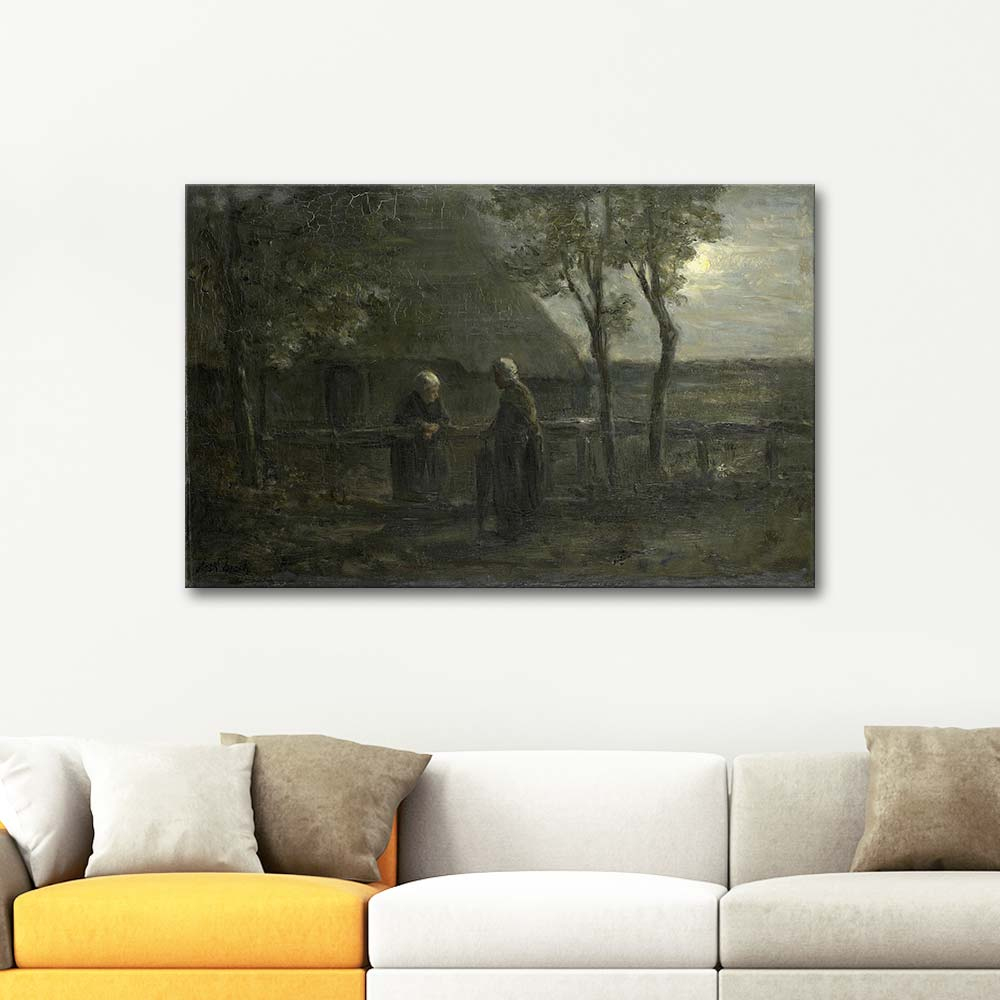 Jozef Israëls Neighborly Gossip Art Print
