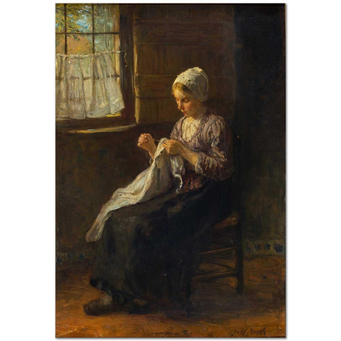 The Young Seamstress by Jozef Israëls