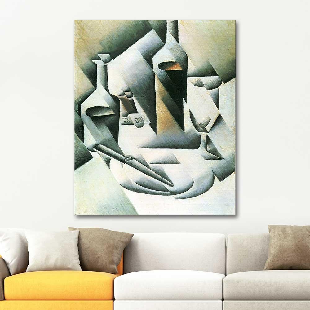 Juan Gris Bottles and Knife Art Print