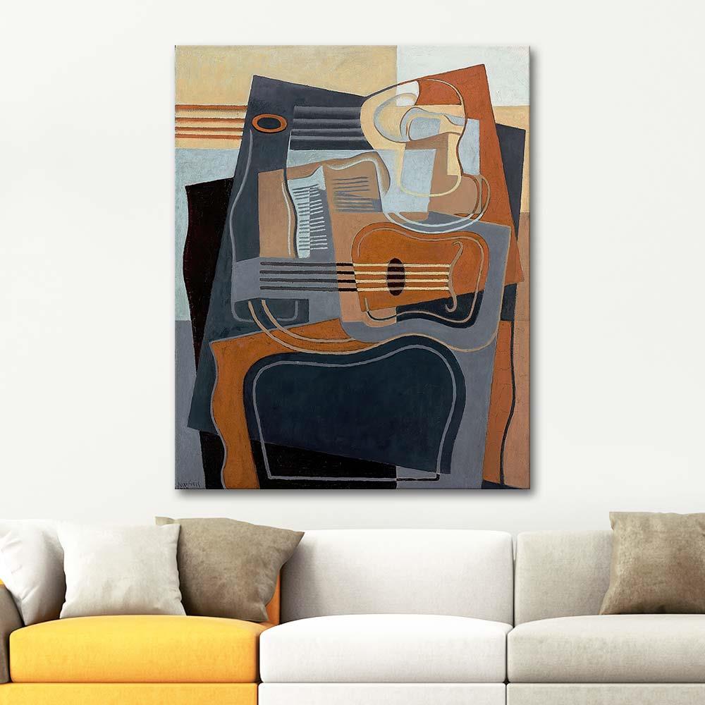 Juan Gris The Pedestal Table Art Print