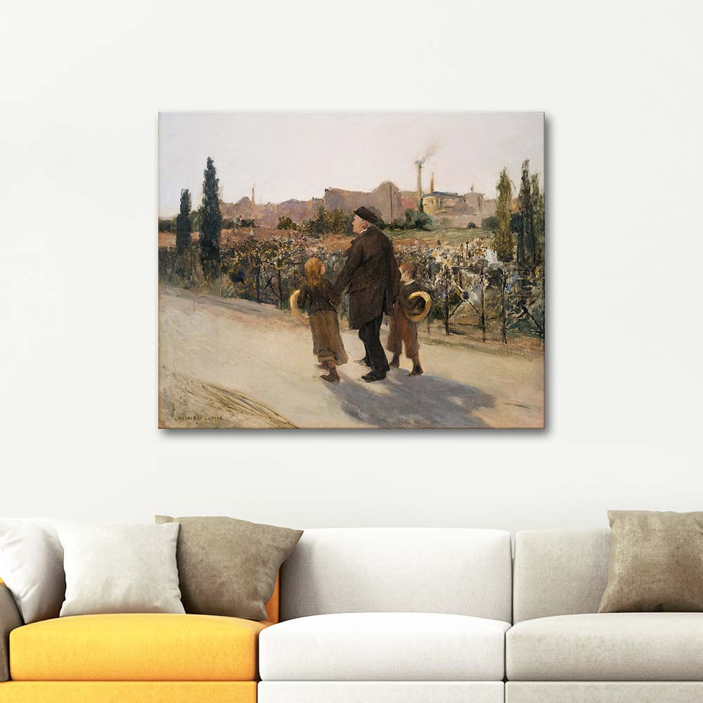 Jules Bastien Lepage Herkesin Ruhsal Günü Kanvas Tablo