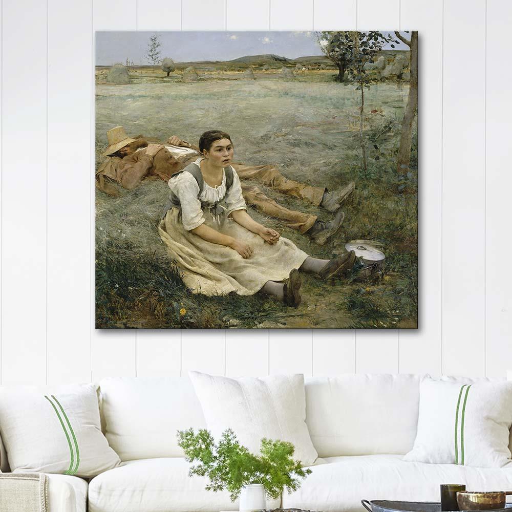 Jules Bastien-Lepage Hay Making Art Print