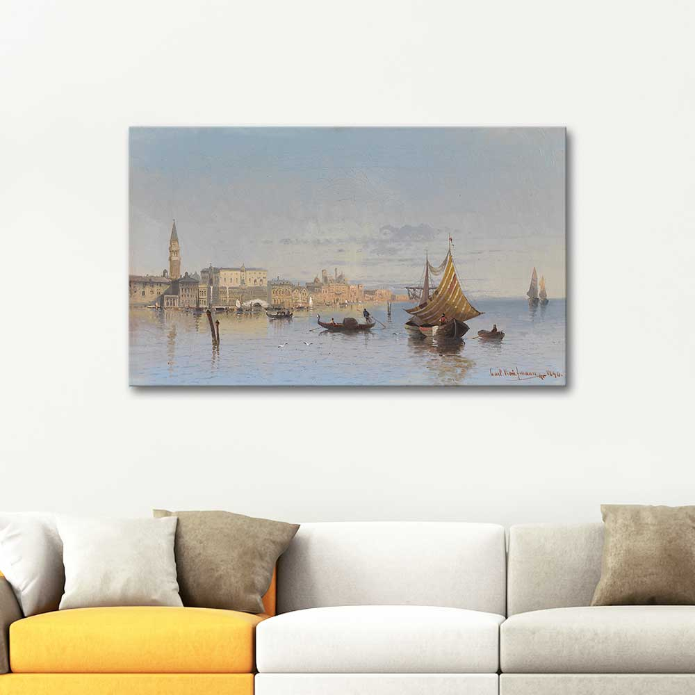Karl Kaufmann Venedik Manzarası Kanvas Tablo