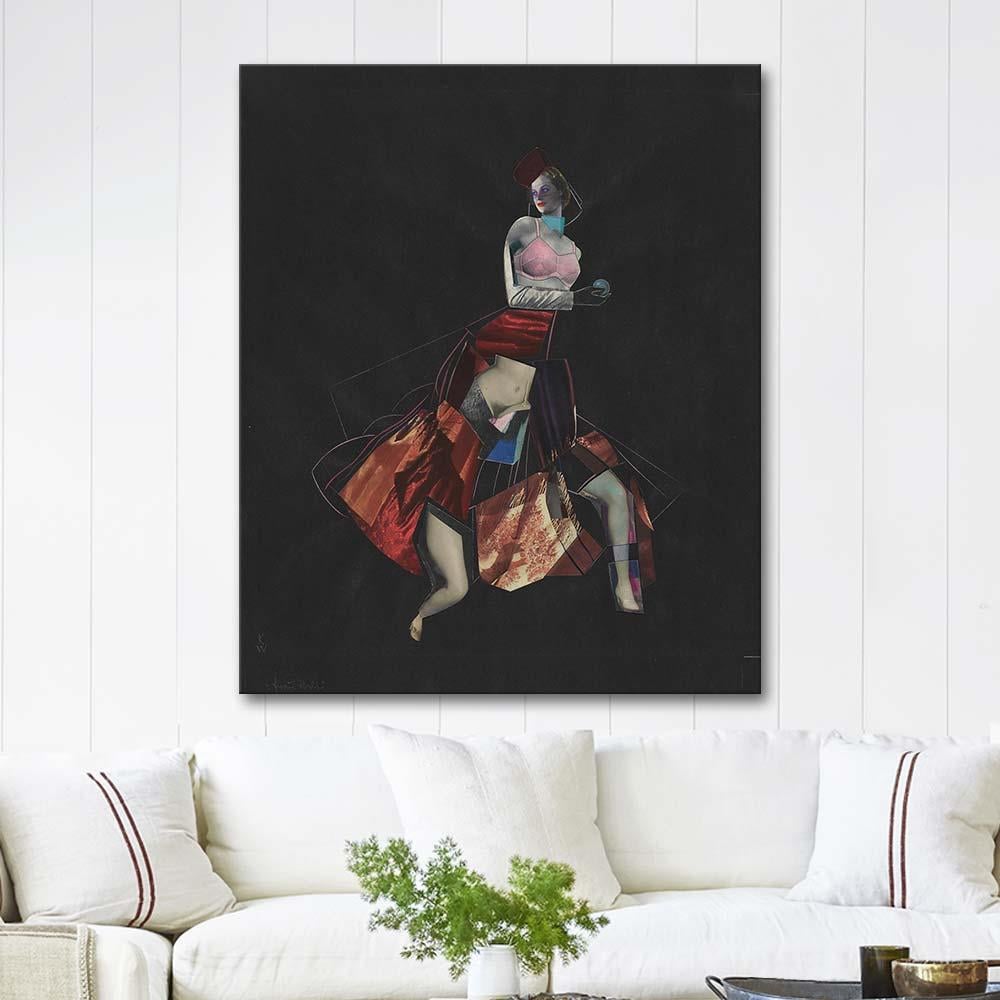 Karl Wiener Frau Welt Art Print