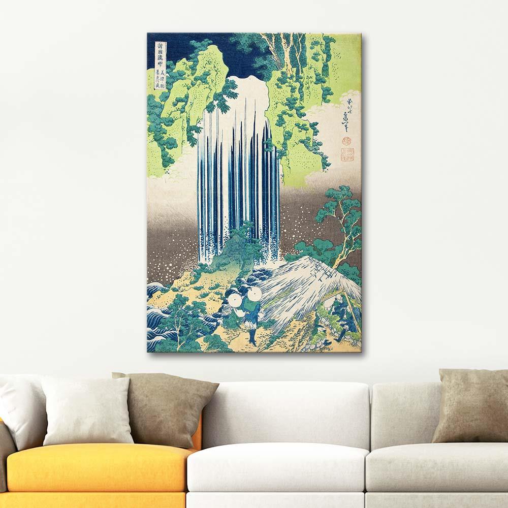Katsushika Hokusai Yoro Falls In Mino Province Art Print