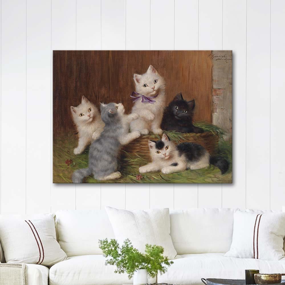 Sophie Sperlich Kedi Yavruları Kanvas Tablo
