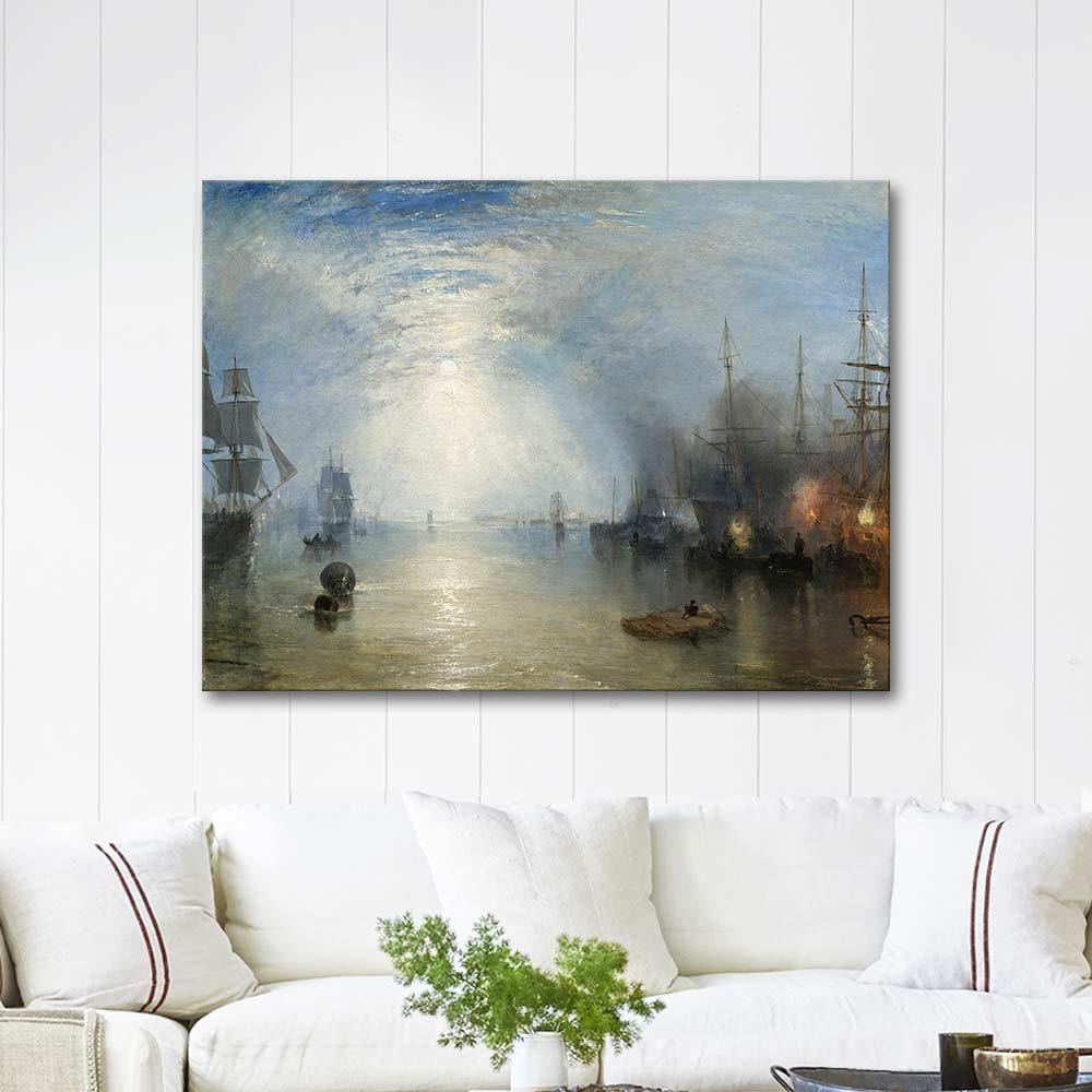 Keelmen Heaving in Coals by Moonlight by Joseph Mallord William Turner as Art Print