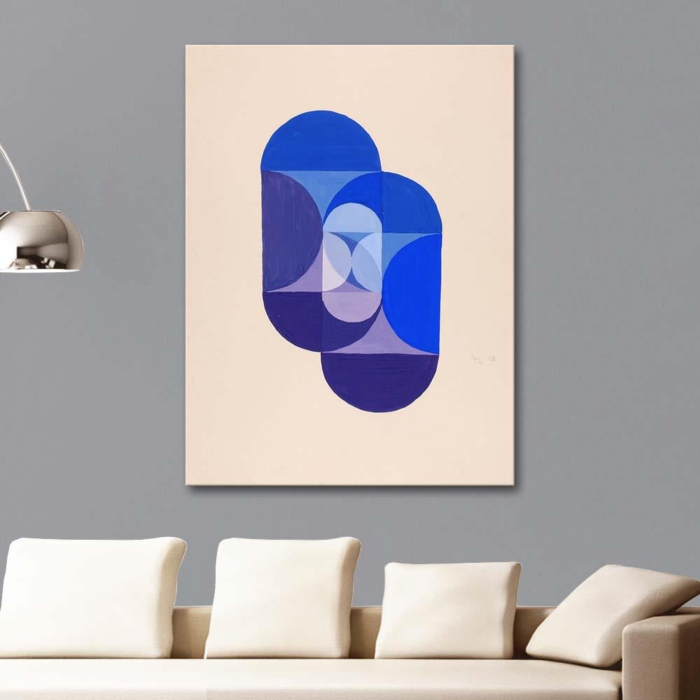 Joseph Schillinger Anahtar Mavi Kanvas Tablo