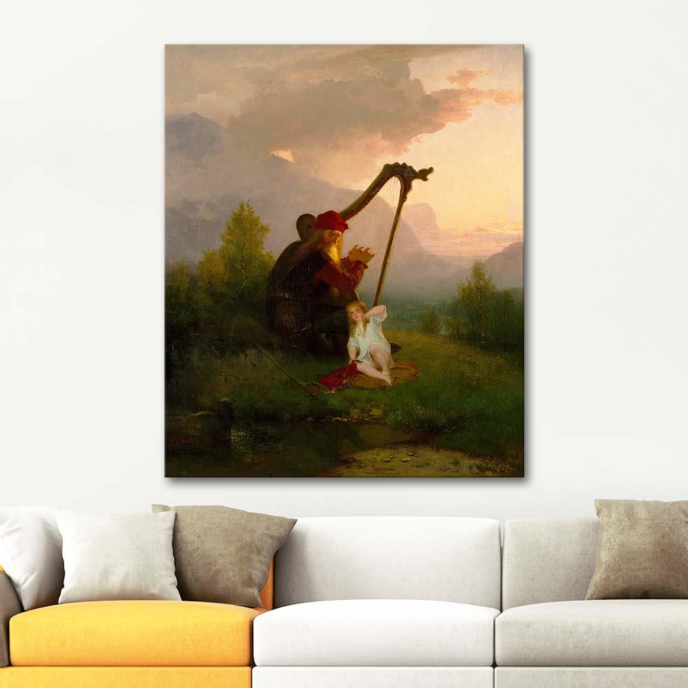 August Malmström King Heimer ve Aslög Kanvas Tablo