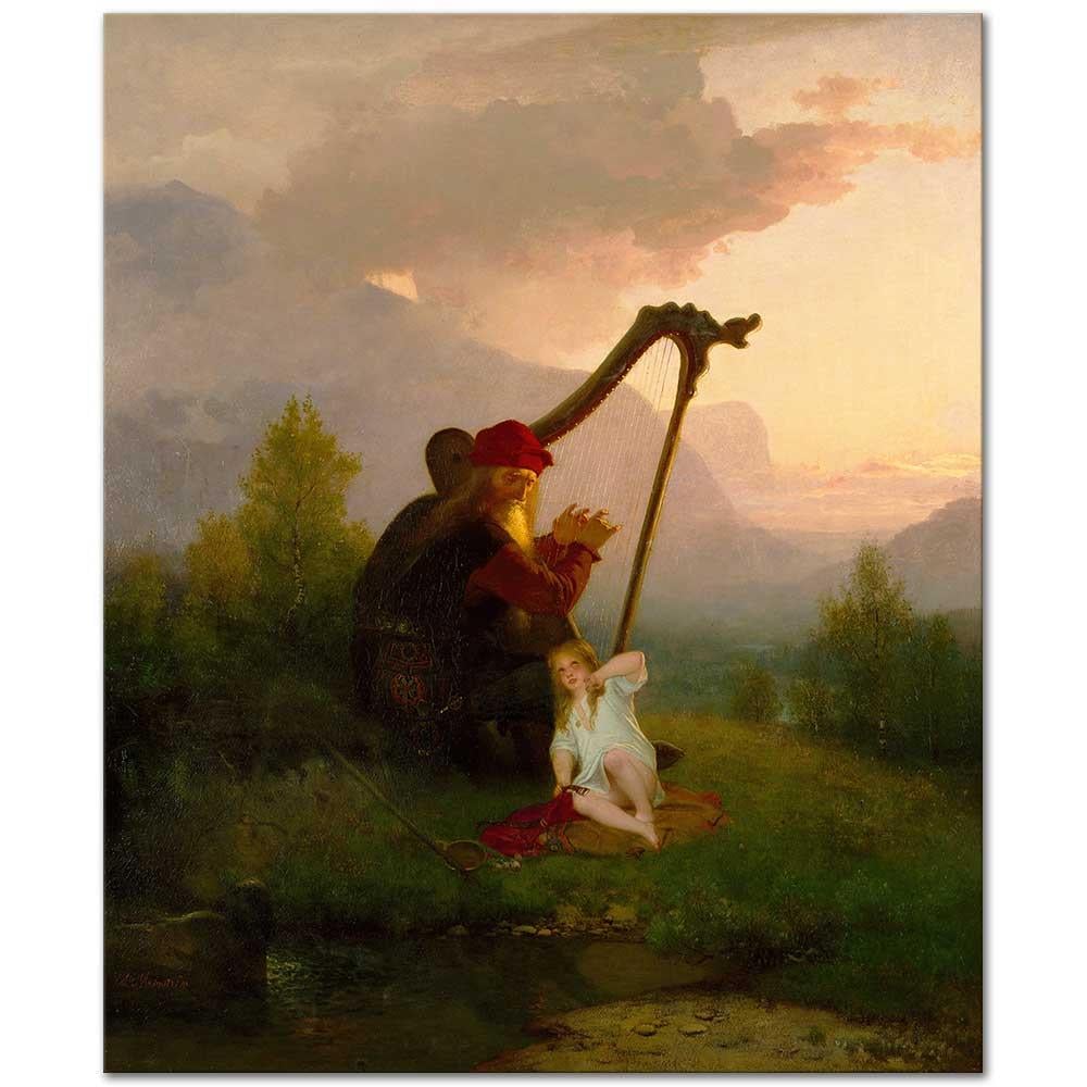 August Malmström King Heimer ve Aslög Kanvas Tablo