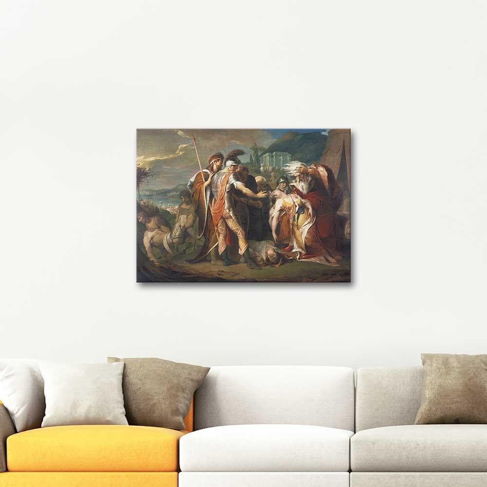 King Lear Weeping over the Dead Body of Cordelia by James Barry as Art Print