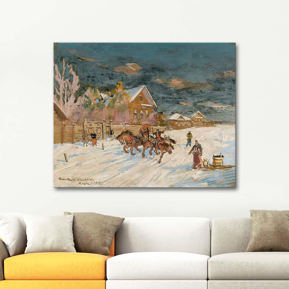 Konstantin Korovin Winter Landscape Art Print