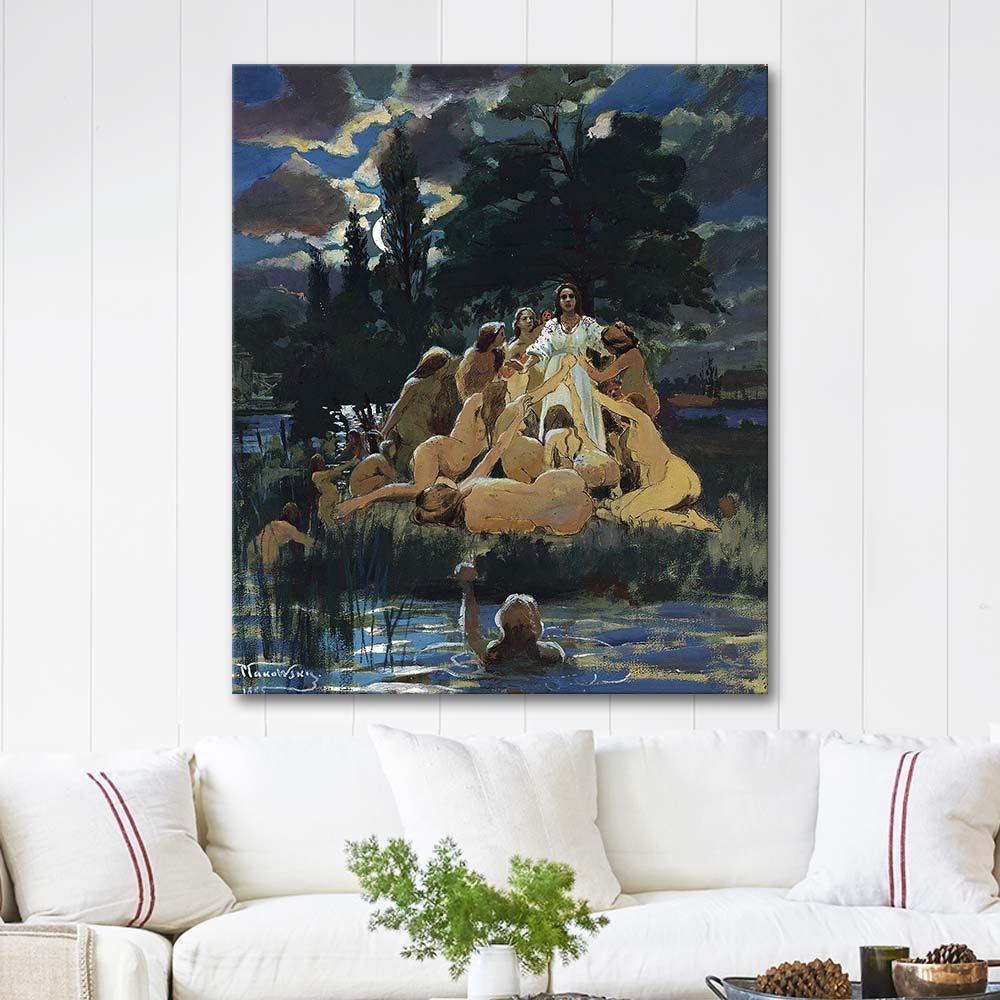 Konstantin Makovsky Su Perileri Kanvas Tablo