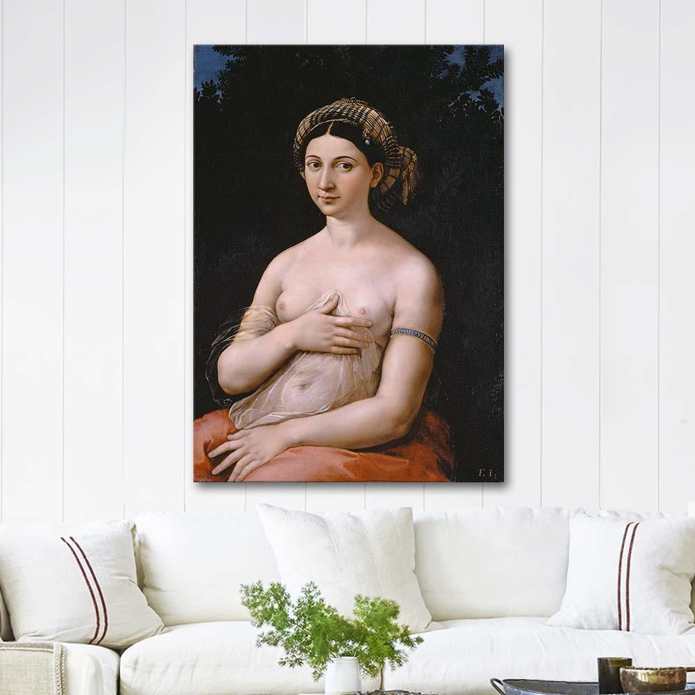 Raphael La Fornarina Kanvas Tablo