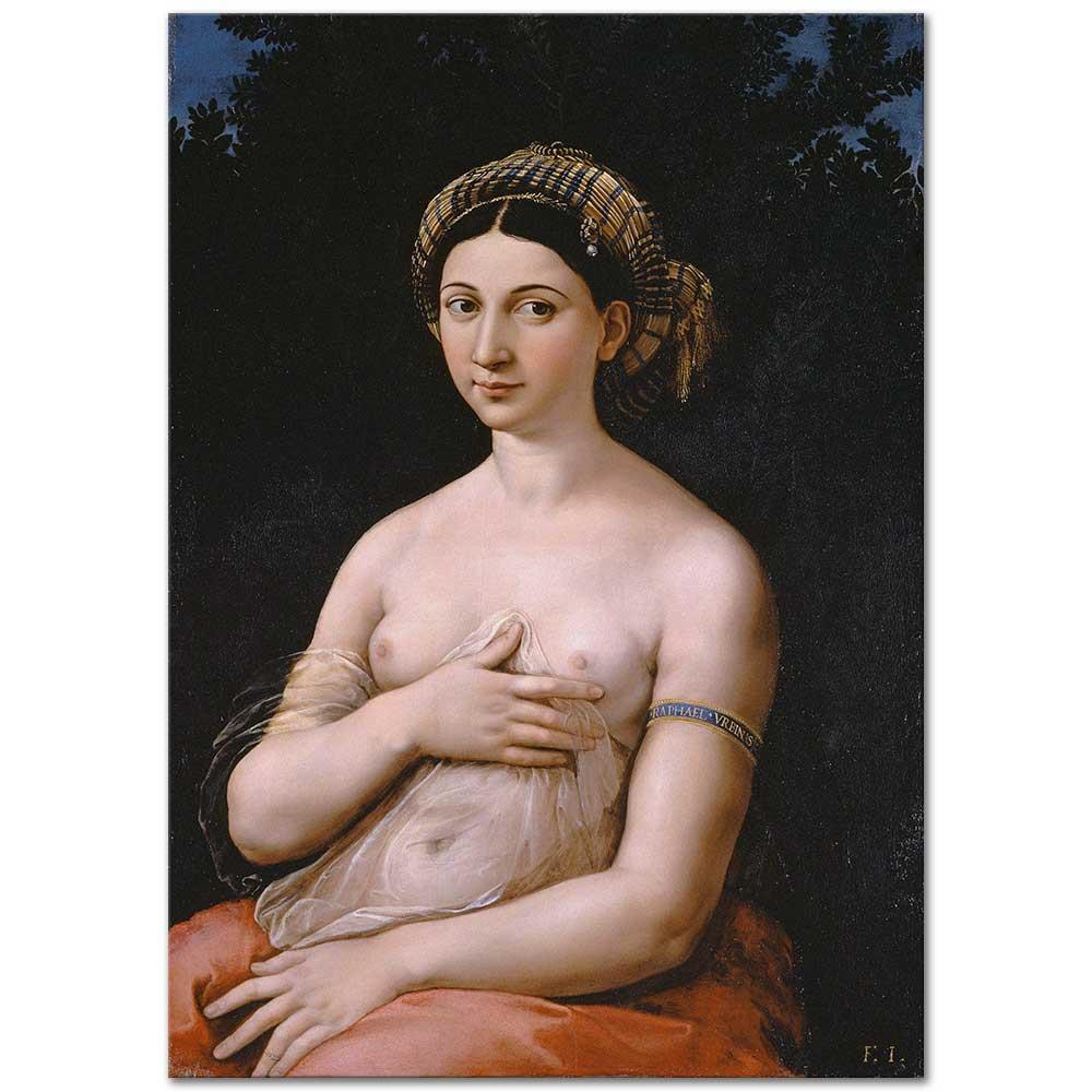 Raphael La Fornarina Kanvas Tablo