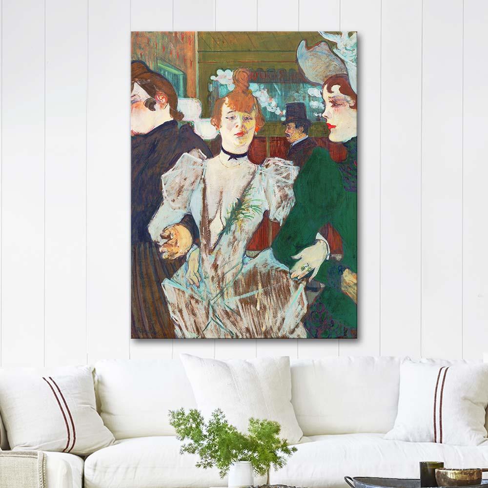 La Goulue at the Moulin Rouge by Henri de Toulouse-Lautrec as Art Print